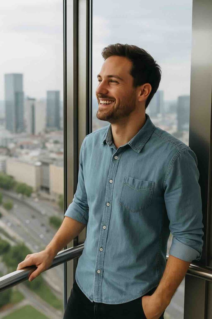 hombre sin ansiedad persistente